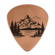 Sunfish Mountain Embossed Ball Marker — Guitar Pick, view 3 of 5