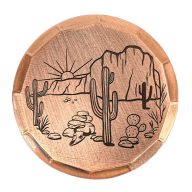 Sunfish Desert Scene Embossed Ball Marker — Guitar Pick, view 1 of 4