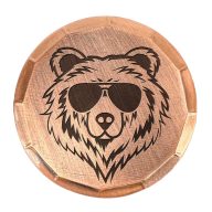 Sunfish Bear Embossed Ball Marker — Guitar Pick, view 1 of 4