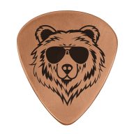 Sunfish Bear Embossed Ball Marker — Guitar Pick, view 3 of 4