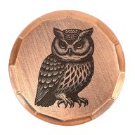 Sunfish Owl Embossed Ball Marker — Guitar Pick, view 1 of 4