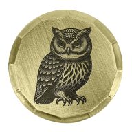 Sunfish Owl Embossed Ball Marker — Guitar Pick, view 2 of 5