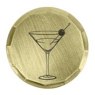 Sunfish Martini Embossed Ball Marker — Guitar Pick, view 2 of 5