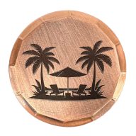 Sunfish Palm Tree Embossed Ball Marker — Copper, view 1 of 2
