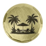 Sunfish Palm Tree Embossed Ball Marker — Copper, view 2 of 2