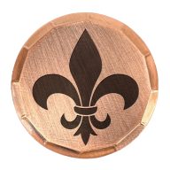 Sunfish Fleur-de-lis Embossed Ball Marker — Guitar Pick, view 1 of 4