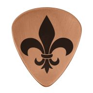 Sunfish Fleur-de-lis Embossed Ball Marker — Guitar Pick, view 2 of 4