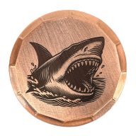 Sunfish Shark Embossed Ball Marker — Guitar Pick, view 1 of 4