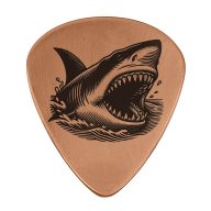 Sunfish Shark Embossed Ball Marker — Guitar Pick, view 3 of 4