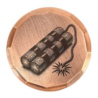 Sunfish Dynamite Embossed Ball Marker — Guitar Pick, view 1 of 4