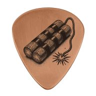 Sunfish Dynamite Embossed Ball Marker — Guitar Pick, view 3 of 4