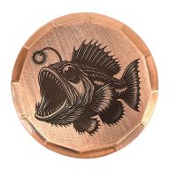 Sunfish Anglerfish Embossed Ball Marker — Guitar Pick, view 1 of 4