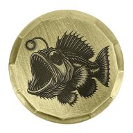Sunfish Anglerfish Embossed Ball Marker — Guitar Pick, view 2 of 5
