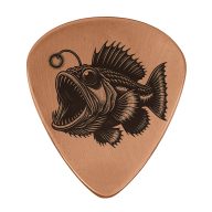 Sunfish Anglerfish Embossed Ball Marker — Guitar Pick, view 4 of 4