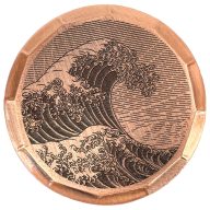 Sunfish The Great Wave Embossed Ball Marker — Copper, view 1 of 2