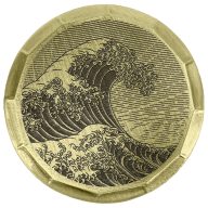 Sunfish The Great Wave Embossed Ball Marker — Copper, view 2 of 2