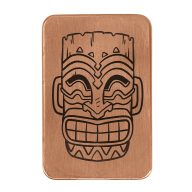 Sunfish Tiki Mask Embossed Ball Marker — Square, view 4 of 5