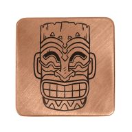 Sunfish Tiki Mask Embossed Ball Marker — Square, view 5 of 5