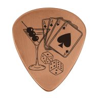 Sunfish Vices Embossed Ball Marker — Guitar Pick, view 2 of 4