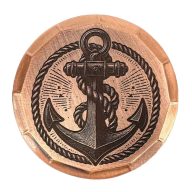 Sunfish Anchor Embossed Ball Marker — Copper, view 1 of 2