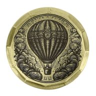 Sunfish Hot Air Balloon Embossed Ball Marker — Copper, view 2 of 2