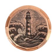 Sunfish Lighthouse Embossed Ball Marker — Copper, view 1 of 2