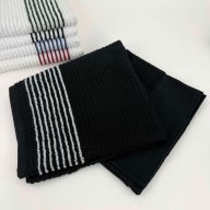 Sunfish Premium Caddy Towel — White with red stripes, view 8 of 9