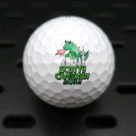 Scotty Cameron Godzilla (Dogzilla) Pro V1 Logo Ball — Green/Green, view 6 of 10