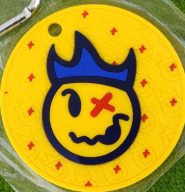Scotty Cameron Circle T Hot Head Harry Bag Tag — Yellow, view 2 of 2