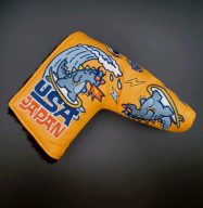 Scotty Cameron Godzilla Surfer Putter Cover — Orange, view 3 of 3