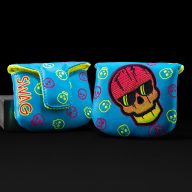Swag Golf Neon Blue Dripping Skull, view 2 of 2