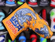 Scotty Cameron Godzilla Surfer Putter Cover — Orange, view 1 of 3