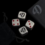Don't Give A Putt DGAP Stainless 2pc Dice Set, view 1 of 2