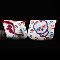 Don't Give A Putt Real Deal Americana Skull — White, view 6 of 12