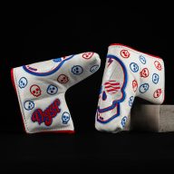 Don't Give A Putt Real Deal Americana Skull — White, view 10 of 12