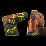 Don't Give A Putt Real Defaced DGAP Skulls Orange, view 1 of 2