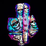 Swag Golf Pearlescent Game Over Skull, view 2 of 2