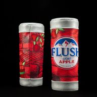 Swag Golf Flush Light Apple Barrel, view 1 of 2