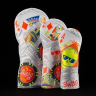 Swag Golf The Royal Flush Set 2.0 — White/Orange, Black/Aqua, Black/Purple, Black/Neon Green, view 3 of 4