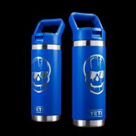Swag Golf Dripping Skull Blue YETI Rambler 18oz, view 1 of 3