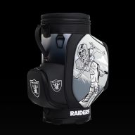 Swag Golf NFL Las Vegas Raiders Racin' Raider Den Caddy Cooler, view 2 of 3