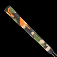 Swag Golf Camo Orange Drip Midsize Putter Grip, view 2 of 3