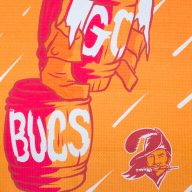 Swag Golf NFL Tampa Bay Buccaneers Captain Fear Golf Towel, view 2 of 3