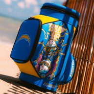 Swag Golf NFL Los Angeles Chargers Bolt Up Den Caddy Cooler, view 2 of 3