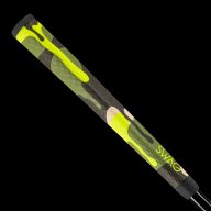 Swag Golf Camo Neon Green Drip Midsize Putter Grip, view 1 of 3