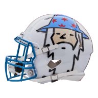 Bettinardi Authentic Riddell Wizard Football Helmet, view 2 of 3
