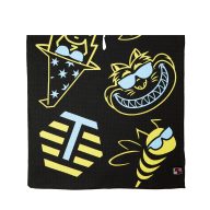 Bettinardi PGA Show Multi-icon Players Towel (Yellow/Sky Blue, view 2 of 2
