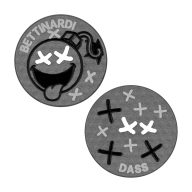 Bettinardi Black Friday DASS Punchout Poison Eyes Betti Bomb Ball Marker, view 1 of 3
