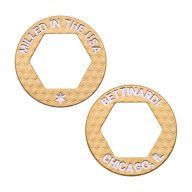 Bettinardi Open Hex Brass Cutout Ball Marker, view 1 of 3