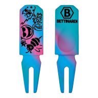 Bettinardi Multi Icon Rainbow Anodized Double Prong Divot Tool, view 1 of 3
